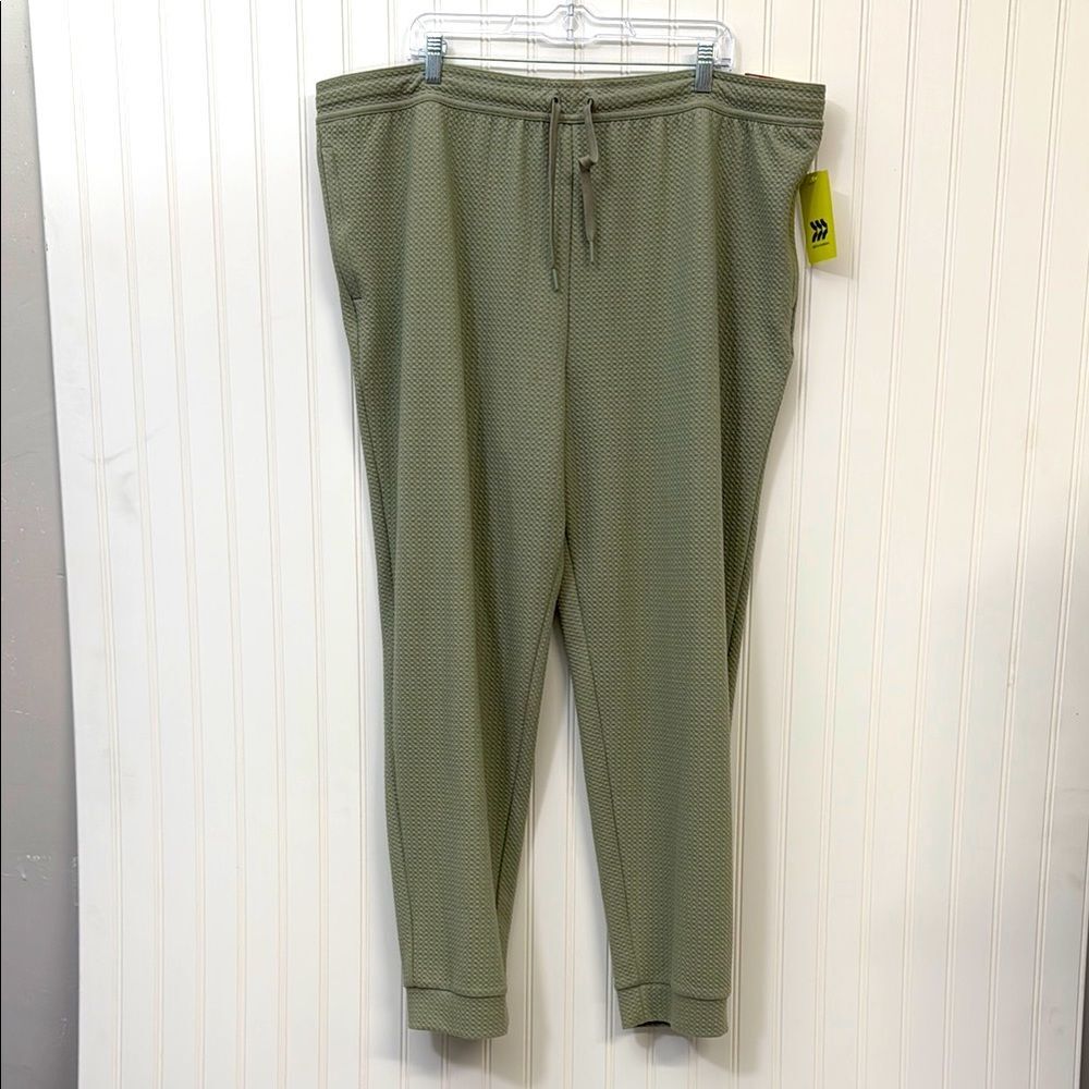 NWT All In Motion Green Mid Rise Drawstring Joggers Women's XXL